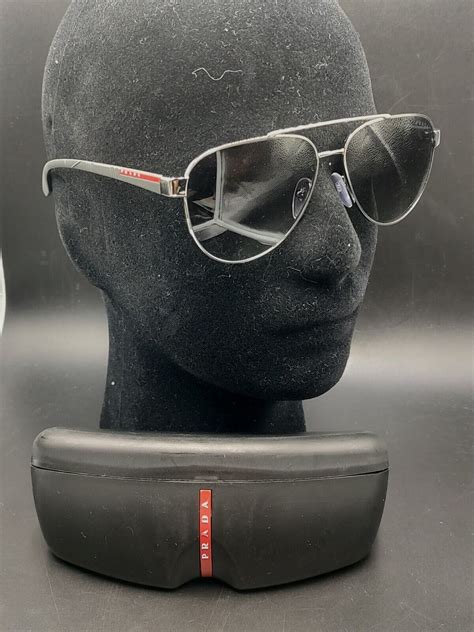 prada 5av 5z1|Prada Linea Rossa SPS54T SPS/54T 5AV5Z1 Gunmetal Pilot .